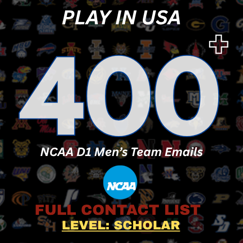 (FULL LIST) USA D1 Men's Football (Soccer) Contacts