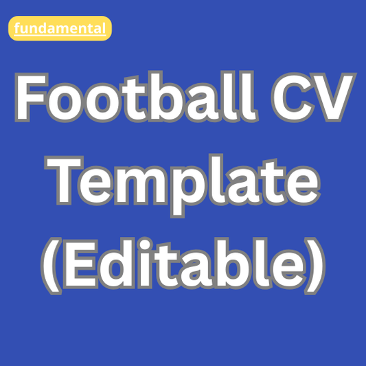 Editable Football CV Template
